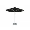 Hurricane 3.5m Round Umbrella- Black - Hurricane 3.5m Round Umbrella- Black