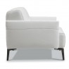 Bellini Modern Living Eros Accent Chair Leather DARK GREY CAT 35. COL 35607, LIGHT GREY CAT 35. COL 35602, PAVONE CAT 35. COL 35615, WHITE CAT 35. COL 35612, Side Angle