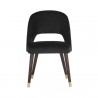 Sunpan Monae Dining Chair Abbington Black - Front Angle