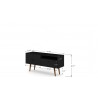Manhattan Comfort Tribeca 53.94 Mid-Century Modern TV Stand with Solid Wood Legs 