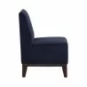 Sunpan Kosovo Modular Banquette - Single Seat in Abbington Navy - Side Angle - Sunpan Kosovo Modular Banquette - Single Seat in Abbington Navy - Side Angle