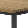 Sunpan Geneve Extension Dining Table Natural in 80'' to 104''  - Closeup Angle