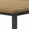 Sunpan Geneve Extension Dining Table Natural in 80'' to 104''  - Closeup Angle - Sunpan Geneve Extension Dining Table Natural in 80'' to 104''  - Closeup Angle