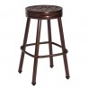 Woodard Casa Round Swivel Bar Stool with Optional Seat Pad