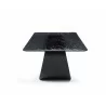 Tiffany Dining Table in Black- front view - Tiffany Dining Table in Black- front view