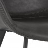 Sunpan Mason Dining Armchair - Town Grey - Seat Closeup Angle