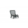unset West Venice Wicker Armless Club Chair - Front Side Angle
