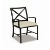 Sunset West La Jolla Aluminum Dining Chair - Front Side Angle - Sunset West La Jolla Aluminum Dining Chair - Front Side Angle