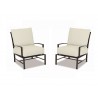 La Jolla Aluminum Club Chair With Cushions - Set of 2