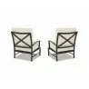 La Jolla Aluminum Club Chair With Cushions - Set of 2 - Back - La Jolla Aluminum Club Chair With Cushions - Set of 2 - Back