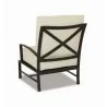 La Jolla Club Chair in Canvas Flax w/ Self Welt - Front Side Angle - La Jolla Club Chair in Canvas Flax w/ Self Welt - Front Side Angle