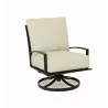 La Jolla Aluminum Club Swivel With Cushions In Canvas Flax With Self Welt - La Jolla Aluminum Club Swivel With Cushions In Canvas Flax With Self Welt