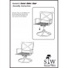 La Jolla Aluminum Club Swivel With Cushions - Dimensions