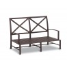 Sunset West La Jolla Aluminum Loveseat without Cushion - Front Side Angle