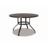 Sunset West La Jolla Aluminum 48" Round Dining Table - Front Side Angle - Sunset West La Jolla Aluminum 48" Round Dining Table - Front Side Angle