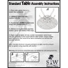 La Jolla Aluminum 48" Round Dining Table - Instructions