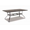 La Jolla Aluminum 72" Rectangular Dining Table - Front Side Angle