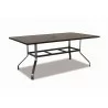 La Jolla Aluminum 72" Rectangular Dining Table - Front Side Angle - La Jolla Aluminum 72" Rectangular Dining Table - Front Side Angle