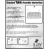 La Jolla Aluminum 72" Rectangular Dining Table - Instructions