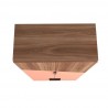 Manhattan Comfort Beekman 67.32 Tall Cabinet with 6 Shelves in Brown and Pink Top
