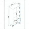 Manhattan Comfort Beekman 67.32 Tall Cabinet with 6 Shelves