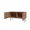 Manhattan Comfort Beekman 35.43 Accent Cabinet with 2 Shelves in Brown - Manhattan Comfort Beekman 35.43 Accent Cabinet with 2 Shelves in Brown