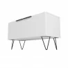 Manhattan Comfort Beekman 35.43 Accent Cabinet with 2 Shelves in White Bottom - Manhattan Comfort Beekman 35.43 Accent Cabinet with 2 Shelves in White Bottom