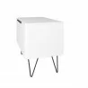 Manhattan Comfort Beekman 35.43 Accent Cabinet with 2 Shelves in White Side - Manhattan Comfort Beekman 35.43 Accent Cabinet with 2 Shelves in White Side
