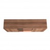 Manhattan Comfort Beekman 62.99 Sideboard with 4 Shelves in Brown and Pink Top