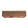 Manhattan Comfort Beekman 62.99 Sideboard with 4 Shelves in Brown and Pink Top - Manhattan Comfort Beekman 62.99 Sideboard with 4 Shelves in Brown and Pink Top