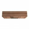 Manhattan Comfort Beekman 62.99 Sideboard with 4 Shelves in Brown and Black Top - Manhattan Comfort Beekman 62.99 Sideboard with 4 Shelves in Brown and Black Top
