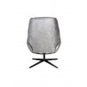 Bordeaux Chair With Footrest In Balder Leather - Back View
