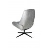 Bordeaux Chair With Footrest In Balder Leather - Back Side