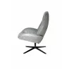 Bordeaux Chair With Footrest In Balder Leather - Side - Bordeaux Chair With Footrest In Balder Leather - Side