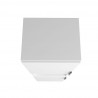 Manhattan Comfort Beekman 17.51 Narrow Bookcase Cabinet with 5 Shelves in White Top