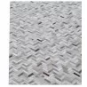 Exquisite Rugs Mosaic Leather Cowhide Silver Area Rug 4056-006 - Exquisite Rugs Mosaic Leather Cowhide Silver Area Rug 4056-006