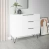 Manhattan Comfort Beekman 35.43 Dresser with 2 Shelves in White - Manhattan Comfort Beekman 35.43 Dresser with 2 Shelves in White