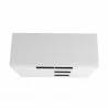 Manhattan Comfort Beekman 35.43 Dresser with 2 Shelves in White Top - Manhattan Comfort Beekman 35.43 Dresser with 2 Shelves in White Top