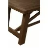 Alpine Furniture Newberry Rectangular Dining Table in Medium Brown - leg Detail - Alpine Furniture Newberry Rectangular Dining Table in Medium Brown - leg Detail