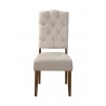Alpine Furniture Newberry Set of 2 Side Chairs in Medium Brown - Front