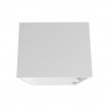 Manhattan Comfort Essex Nightstand with 2 Shelves in White and Zebra Top