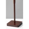 Adesso Ellis Floor Lamp Walnut