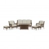 Tortuga Outdoor Rio Vista 6pc Fire Table Sofa Set 14