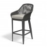 Milano Barstool in Echo Ash w/ Self Welt - Front Side Angle