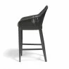 Milano Barstool in Echo Ash w/ Self Welt - Side Angle - Milano Barstool in Echo Ash w/ Self Welt - Side Angle
