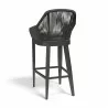 Milano Barstool in Echo Ash w/ Self Welt - Back Side Angle - Milano Barstool in Echo Ash w/ Self Welt - Back Side Angle