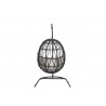 Milano Hanging Chair in Echo Ash w/ Self Welt - Back Angle