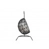Sunset West Milano Hanging Chair With Cushions In Echo Ash - Side 