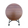 French Café Bistro Folding Table - folded