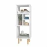 Manhattan Comfort Essex 42.51 Bookcase with 5 Shelves in White and Zebra Front - Manhattan Comfort Essex 42.51 Bookcase with 5 Shelves in White and Zebra Front